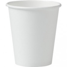 Solo Disposable Paper Hot Cups - 6 fl oz - 1000 / Carton - White - Paper - Hot Drink, Coffee, Tea, Cocoa