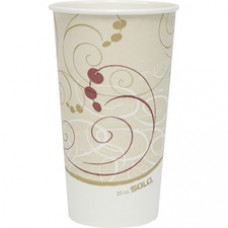 Solo Symphony Design SSP Hot Cups - 20 fl oz - 600 / Carton - Tan - Paper - Hot Drink, Coffee, Tea, Cocoa