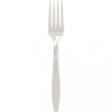 Solo Bulk Guildware Extra Heavy Weight Forks - 1 Piece(s) - 1000/Carton - 1 x Fork - Textured - Polystyrene, Plastic - Clear