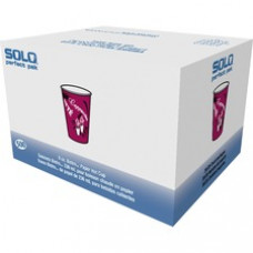 Solo Single Sided Paper Hot Cups - 8 fl oz - 500 / Carton - Maroon - Poly Paper - Hot Drink, Coffee, Tea, Cocoa