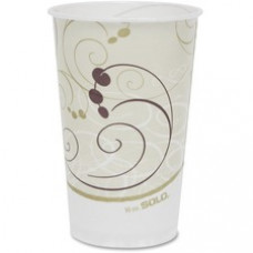 Solo Symphony Cold Paper Cups - 16 fl oz - 1000 / Carton - White, Brown, Green - Paper - Cold Drink, Milk Shake, Smoothie