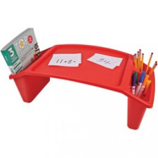 Deflecto Antimicrobial Kids Lap Tray - Supplies, Paper, Book, Pencil, Crayon, Mobile Device, Decoration/Activity - 8.53