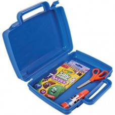 Deflecto Antimicrobial Storage Case Blue - External Dimensions: 8.6