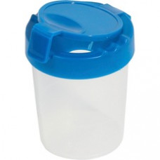 Deflecto Antimicrobial Kids No Spill Paint Cup Blue - Paint, Brush - 3.93