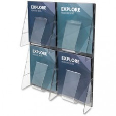 Deflecto Stand-Tall Preassembled Wall System - 4 Pocket(s) - 18.8