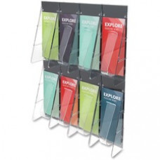 Deflecto Stand-Tall Preassembled Wall System - 8 Pocket(s) - 23.5