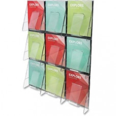 Deflecto Stand-Tall Preassembled Wall System - 9 Pocket(s) - 27.4