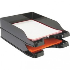Deflecto DocuTray Multi-Directional Stacking Tray - 2 Tier(s) - 2.5
