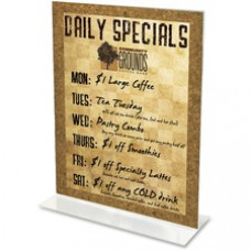 Deflecto Classic Image Double-Sided Sign Holder - 1 Each - 8.5