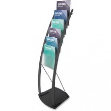 Deflecto Contemporary Floor Display - 6 Compartment(s) - Compartment Size 1.45