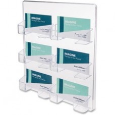 Deflecto Business Card Holder - Acrylic - 1 / Each - Clear