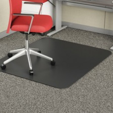 Deflecto Black Economat for Carpet - Floor, Office, Carpeted Floor, Breakroom - 60