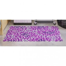 Deflecto FashionMat Purple Rain Chair Mat - Home, Office, Classroom, Hard Floor, Pile Carpet, Dorm Room - 40