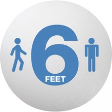 Deflecto StandSafe Personal Spacing Disks-6 Feet Apart - 6 / Pack - 6 Feet Apart Design - 20