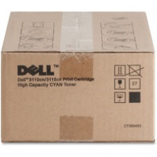 Dell Toner Cartridge - Laser - High Yield - 8000 Pages - Cyan - 1 Each