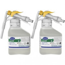 Diversey Alpha-HP Multi-Surface Cleaner - Concentrate Liquid, Spray - 50.7 fl oz (1.6 quart) - Citrus Scent - 2 / Carton - Clear