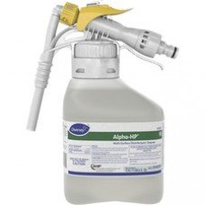 Diversey Alpha-HP Multisurface Disinfectant - Liquid - 50.7 fl oz (1.6 quart) - Citrus Scent - 2 / Carton - Clear