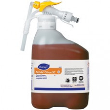 Diversey Stride Citrus Neutral Cleaner - Concentrate Liquid - 153.6 fl oz (4.8 quart) - Citrus Scent - 1 Each - Orange