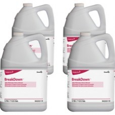 Diversey BreakDown Odor Eliminator - Concentrate Liquid - 128 fl oz (4 quart) - Cherry Almond Scent - 4 / Carton - Red