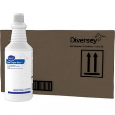 Diversey Crew Super Blue Acid Bowl Cleaner - Ready-To-Use Liquid - 32 oz (2 lb) - Citrus ScentBottle - 12 / Carton - Blue