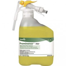 Diversey Prominence Heavy Duty Floor Cleaner - Concentrate - 169.1 fl oz (5.3 quart) - Fruity, Citrus Scent - 1 Each - Yellow