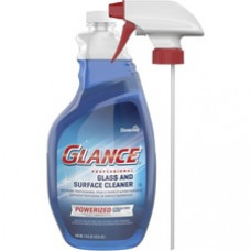 Diversey Glance Powerized Glass Cleaner - Ready-To-Use Spray - 32 fl oz (1 quart) - Fresh Ammonia Scent - 1 Each - Blue