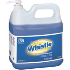 Diversey Whistle Laundry Detergent - Concentrate Liquid - 256 fl oz (8 quart) - Floral Scent - 2 / Carton - Blue