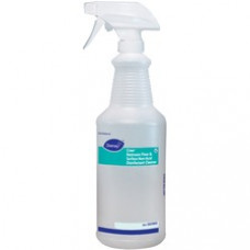 Diversey Empty Spray Bottle for Diversey Crew Restroom Disinfectant Cleaner - Suitable For Restroom, Floor - Easy to Use, Rinse-free, Non-porous, Washable - 12 / Carton - White