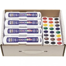 Prang Oval Watercolor Master Pack - 0.17 fl oz - 36 / Carton - Assorted