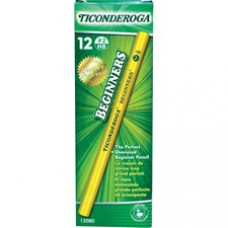 Dixon Oversized Beginner Pencil - #2 Lead - 10.3 mm Lead Diameter - Yellow Barrel - 12 / Dozen