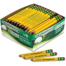 Ticonderoga Golf Pencils - Yellow Barrel - 72 / Box
