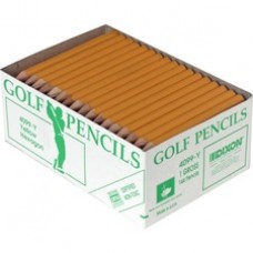 Dixon Pre-sharpened Wood Golf Pencils - #2 Lead - Yellow Wood Barrel - 144 / Box