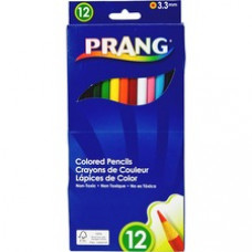 Prang Colored Pencils - Assorted Lead - Assorted Barrel - 12 / Set