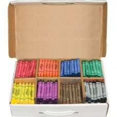 Prang Master Pack Regular Crayons - Assorted - 400 / Box