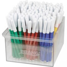 Prang Fineline Art Markers - Fine Marker Point - Red, Blue, Green, Yellow, Orange, Brown, Black, Purple, Gray, Pink, Light Blue, ... - 144 / Set