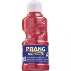 Prang Ready-to-Use Washable Metallic Paint - 8 fl oz - 1 Each - Metallic Red