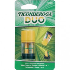 Ticonderoga DUO Manual Pencil Sharpener - Multicolor - 1 / Each