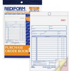 Rediform 3-Part Carbonless Purchase Order Book - 50 Sheet(s) - 3 Part - Carbonless Copy - 5 1/2