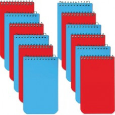 Rediform Wirebound Memo Notebooks - 60 Sheets - Wire Bound - 3