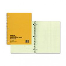 Rediform Green Eye - Ease Spiralbound Quad Notebook - Letter - 80 Sheets - Spiral - 8 1/2