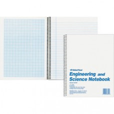 Rediform Engineering and Science Notebook - Letter - 60 Sheets - Wire Bound - Both Side Ruling Surface Light Blue Margin - 16 lb Basis Weight - 8 1/2