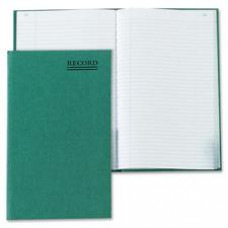 Rediform Green Cover Record Account Book - 200 Sheet(s) - Gummed - 6 1/4