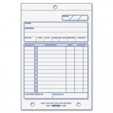 Rediform Carbonless Sales Order Book - 50 Sheet(s) - Stapled - 3 Part - Carbonless Copy - 4 1/4