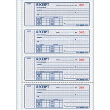 Rediform Receipt Money Collection Forms - 200 Sheet(s) - Book Bound - 2 Part - Carbonless Copy - 7
