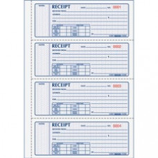 Rediform Money Receipt 4 Per Page Collection Forms - 400 Sheet(s) - 2 Part - Carbonless Copy - 7