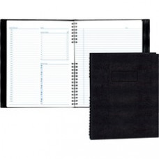 Blueline Blueline NotePro Undated Daily Planner - Daily - 7:00 AM to 8:30 PM - Half-hourly - 1 Day Double Page Layout - 11