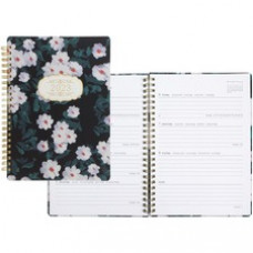 Letts of London Bloom Design Planner - Weekly - 12 Month - January 2023 - December 2023 - Twin Wire - Black - 8.3