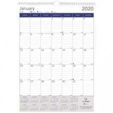 Brownline EcoLogix Wall Calendar - January 2023 - December 2023 - 1 Month Single Page Layout - 12