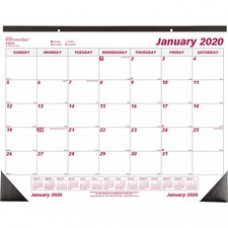 Brownline Professional Monthly Desk/Wall Calendar - Julian Dates - Monthly - 1 Year - January 2024- December 2024- 1 Month Single Page Layout - 22" x 17" Sheet Size - Desk Pad - White - 