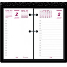 Brownline Brownline Daily Calendar Pad Refill - Daily - 1 Year - January 2024  - December 2024  - 7:00 AM to 6:30 PM - Half-hourly - 1 Day Double Page Layout - 6